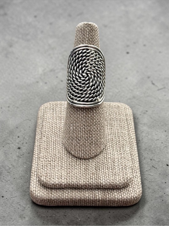 Blue Moon Under Jewelry - NWT Artisan Design 925 Sterling Silver Spiral Bohemian Rope Ring! Sizes 6-10
